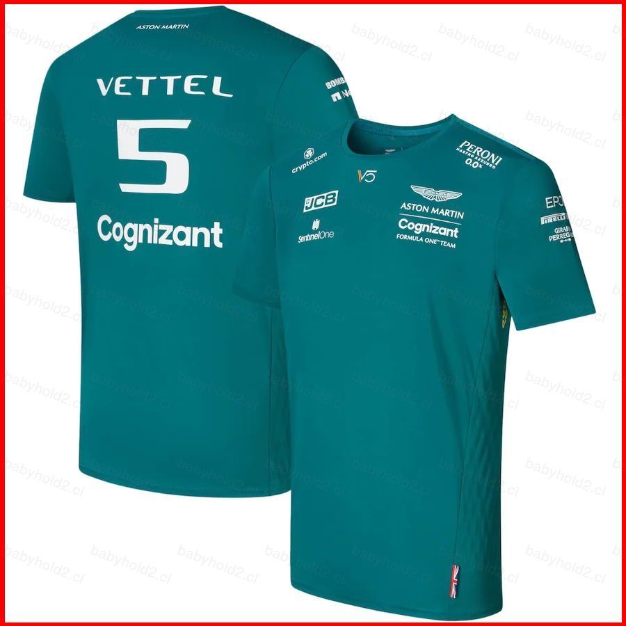 Áo Thể Thao Aston Martin Cognizant F1 Sebastian Vettel - Phong Cách Hàng Ngày, Tay Ngắn, Unisex, Plu