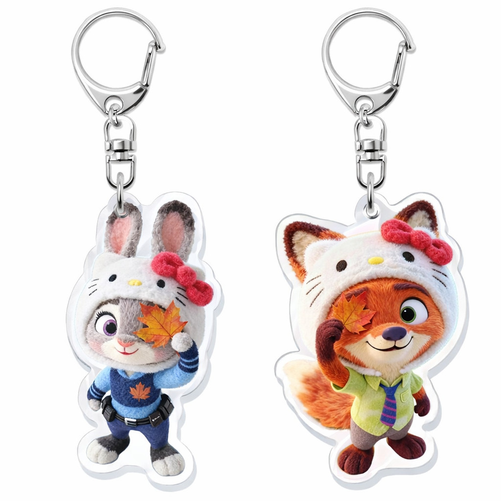 Móc khoá Cặp đôi Nick & Judy Mùa Thu - trí decor shop