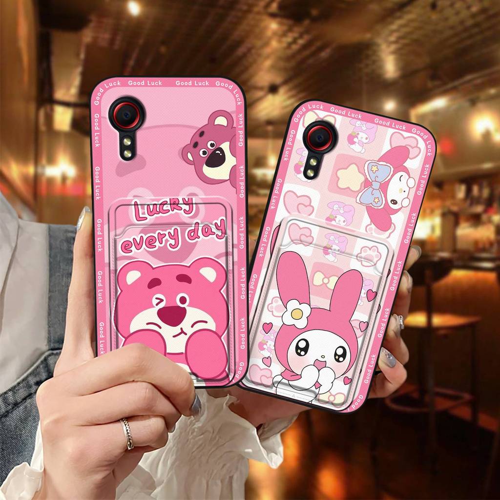 Ốp lưng Dễ Thương Cho Samsung Galaxy Xcover5 / SM-G525F Vỏ Mềm Bảo Vệ Bền Chống Bụi Bẩn Khe Cắm Thẻ 