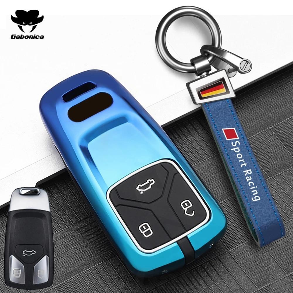 Mới Hợp Kim Kẽm Chìa Khóa Xe Ô Tô Túi Dành Cho Xe Audi Sport Allroad A4 B9 A5 Q5 Q7 8W S4 S5 S7 TT 8