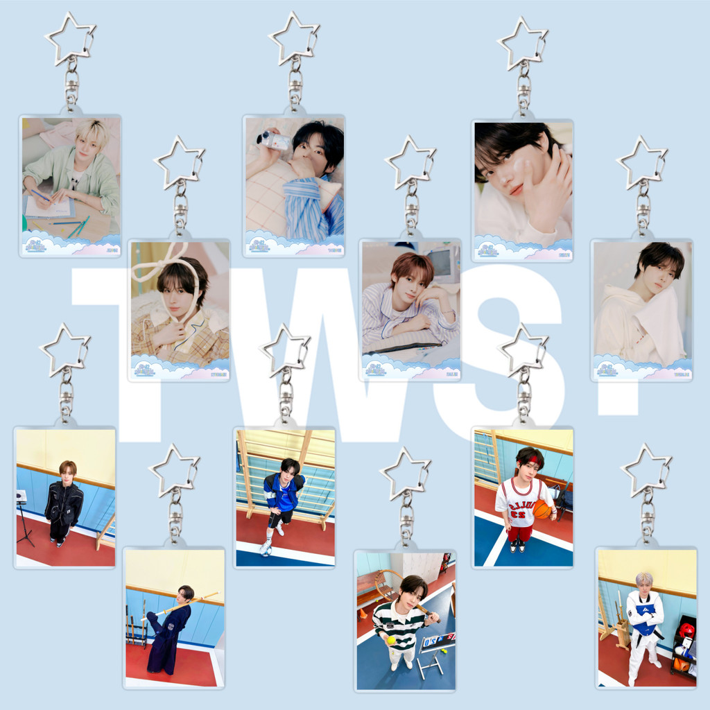 KPOP IdolTWS Túi Acrylic Móc Khóa Charm Pendet SHINYU DOHOON‌