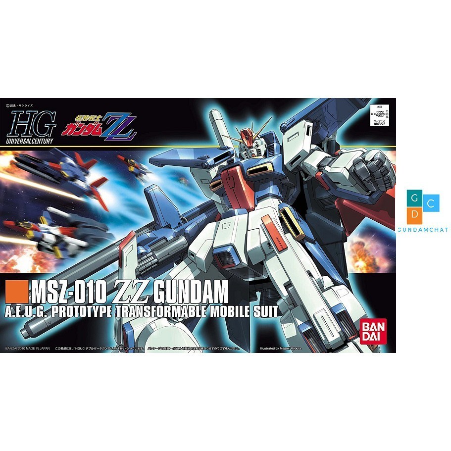 HT ShopBộ mô hình lắp ghép HGUC MSZ-010 ZZ Gundam Bandai - GDC 4573102579546