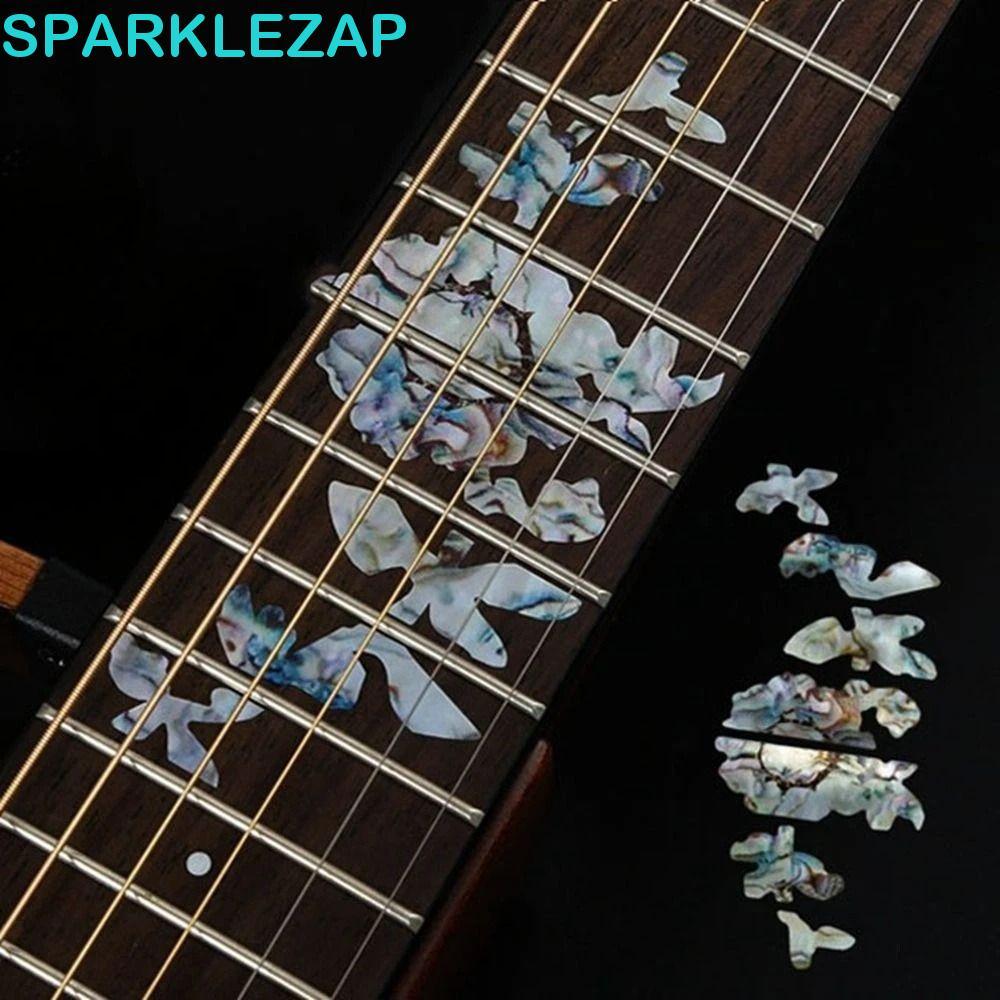 SPARKLELAP Cross Inlay Đề Can 22 Phong Cách Nhạc Cụ Guitar Inlay Miếng Dán Đàn Guitar Điện Bass PET 