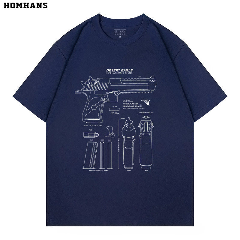 Áo thun nam tay ngắn hình Desert Eagle CS Magnum, 100% cotton, phù hợp hàng ngày và sử dụng chiến th