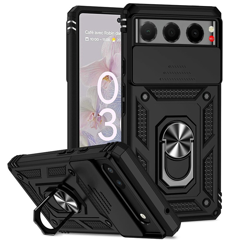 Ốp điện thoại ZTE Nubia Air Armor Ring Case Cover adsorb Giá đỡ ô tô Chống sốc Bảo vệ Camera Ốp lưng