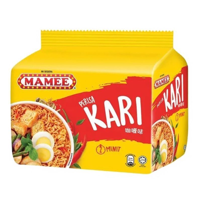 Malaysia Nhập Khẩu MAMEE Mẹ Mì Ăn Liền Cà ri Gà Chay Hương Vị Mì Nấu Nhanh Đêm Bữa Tối Mì Ăn Liền 5 