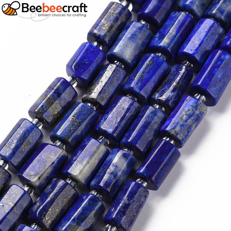 Hạt lazuli dây cột mặt 8-11x6-8x5-7mm, 15-17 viên/sợi, chiều dài 7.28-7.48 inches
