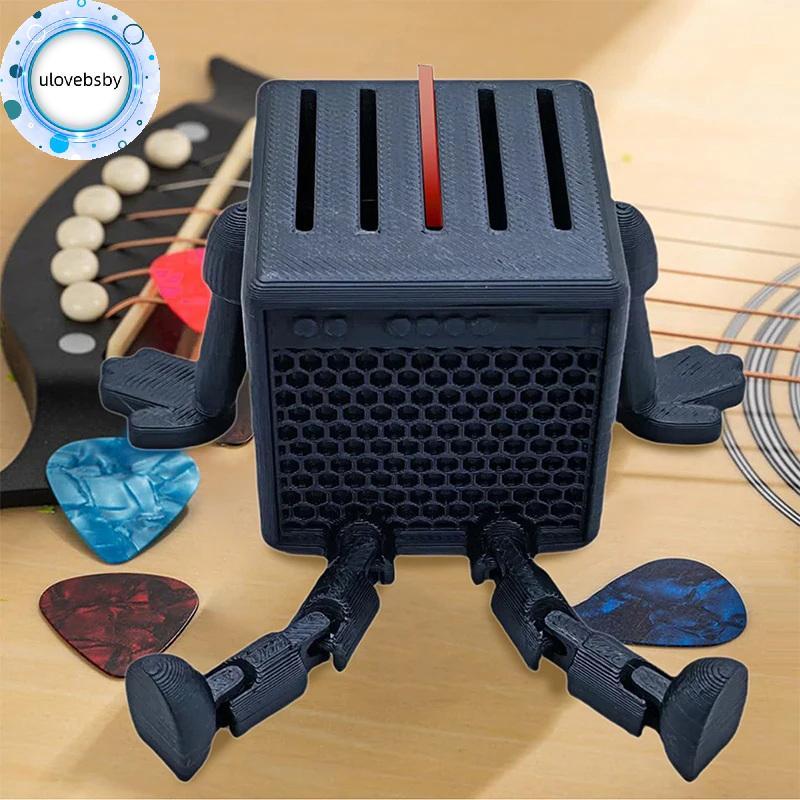 Ulovebsby Đàn Guitar Di Động Pi Giá Đỡ 3D In Hình Lớn Hộp Bảo Quản Cho Nhạc Sĩ Trường Studio Sân Khấ
