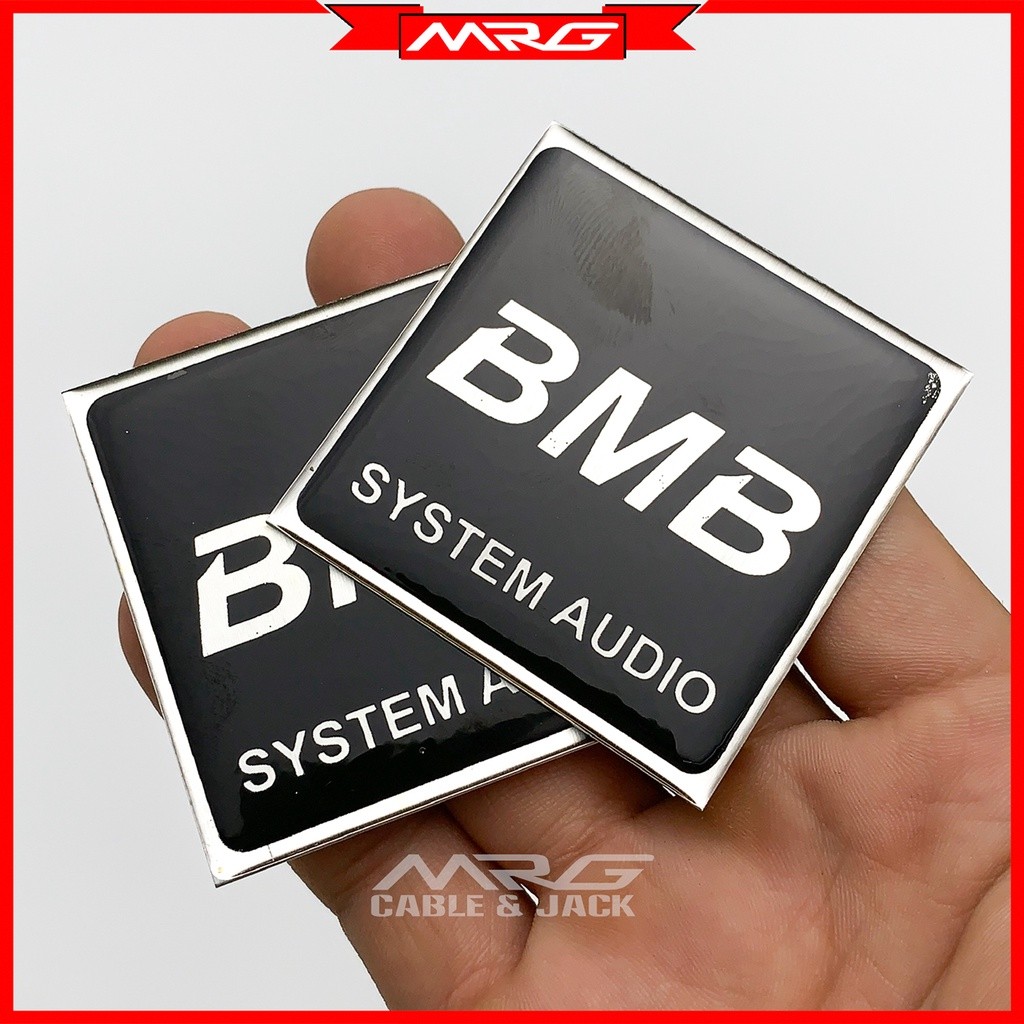 Tem Loa BMB vuông 5cm x 5cm, giá 1 đôi.