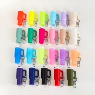 St.kunkka 1 Cái Dễ Thương Mờ / Dạ Quang Thu Nhỏ Tumbler Móc Khóa Cốc Nước Móc Khóa Ba Lô Quyến Rũ Cho DIY Quà Lưu Niệm