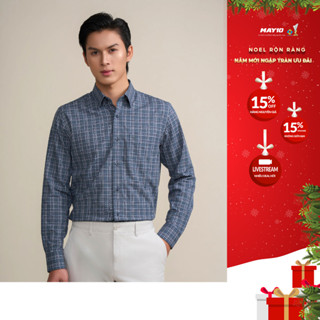  Áo Sơ mi nam dài tay May 10 form RegularFit mã 010124259ĐT AK598 