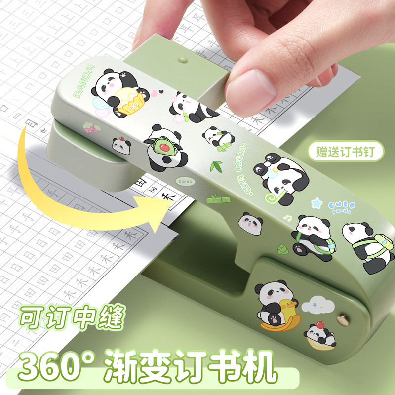 Máy dập ghim học sinh tiết kiệm lao động mini kèn có thể xoay được Máy dập ghim học sinh tiết kiệm l