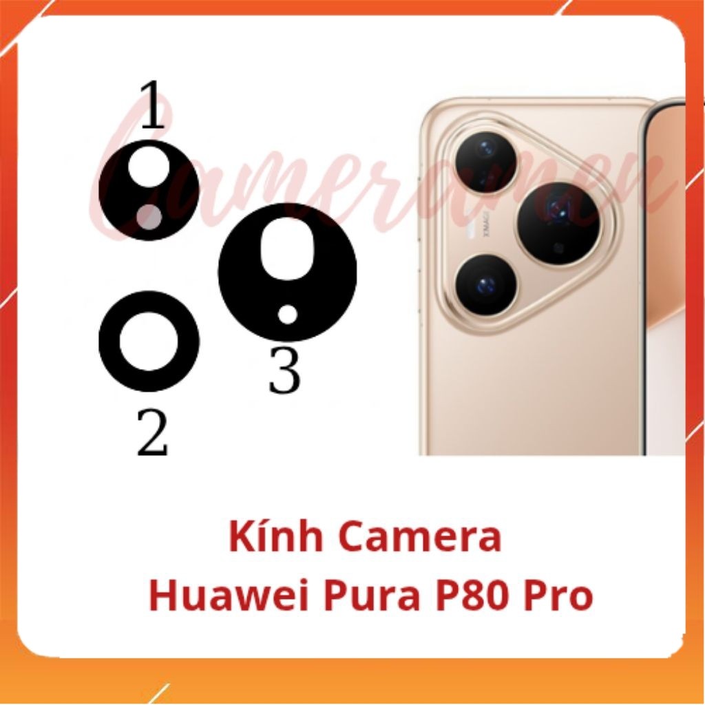 Kính Camera Huawei Pura P80 Pro / PuraP80 Pro ( Có Sẵn )