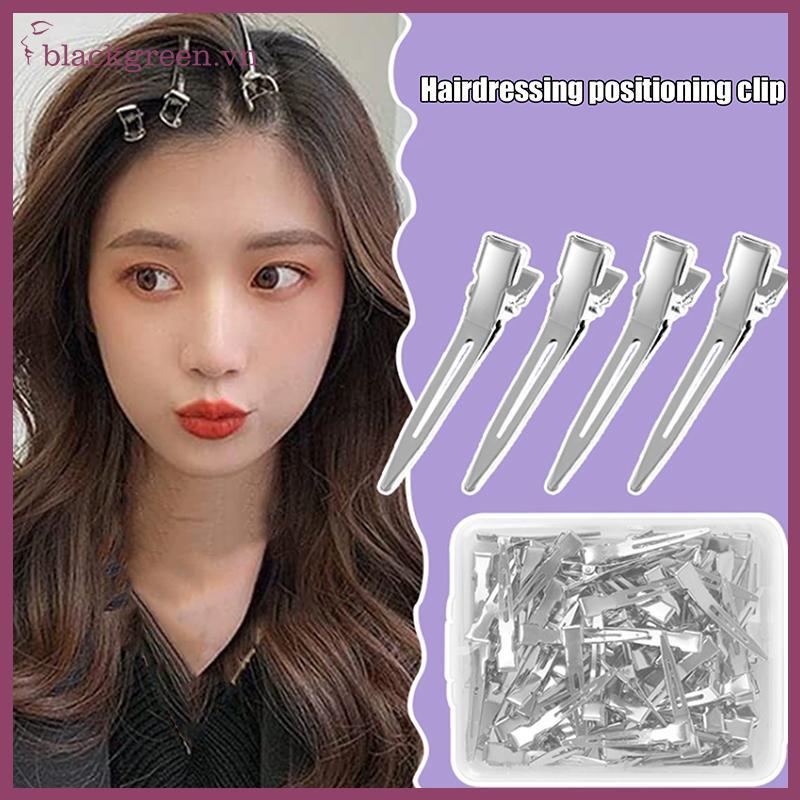 BGREE 50 Cái Kẹp Cạnh Kẹp Tóc Rễ Tóc Định Vị Kẹp Phụ Kiện Kẹp Mỏ Vịt Kẹp Tóc Dụng Cụ Tạo Kiểu Tóc Dụ