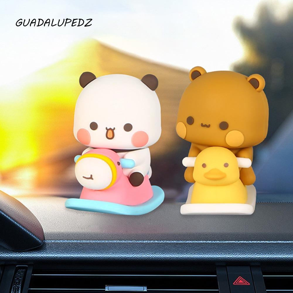 GUADALUPEDZ Panda Bubu Dudu Hình Búp Bê, Anime Hình Gấu Bubu Dudu Gấu Trúc Hình, Kawaii Sưu Tập Gấu 