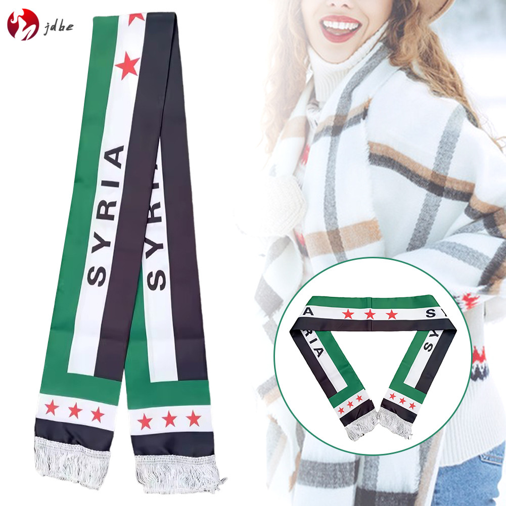 Cờ Khăn Thảm thời trang dành cho người lớn, phong cách Unisex, biểu tượng quốc kỳ Syria