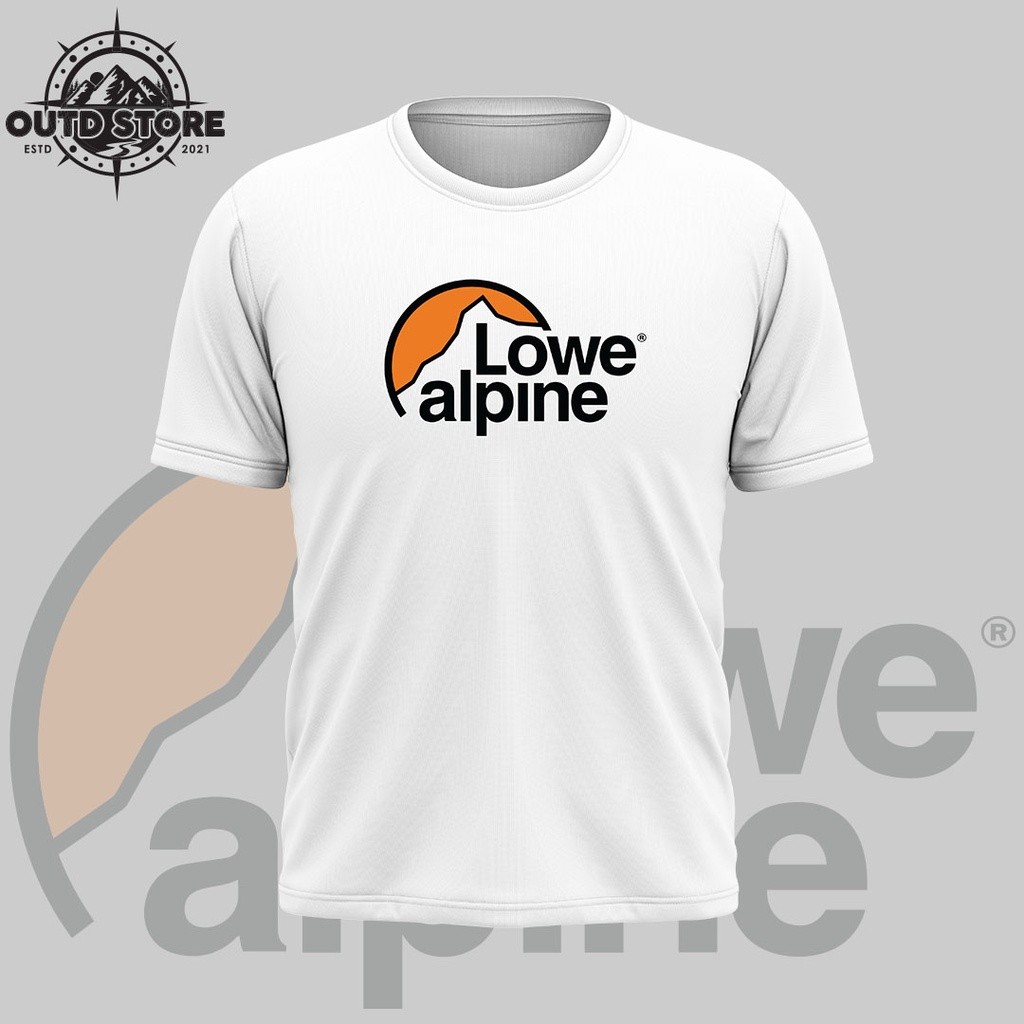 043 Lowe Alpine Áo thun Baju Lowe Alpine (Áo thun sợi nhỏ) Áo thun ngoài trời đi bộ đường dài Áo thu