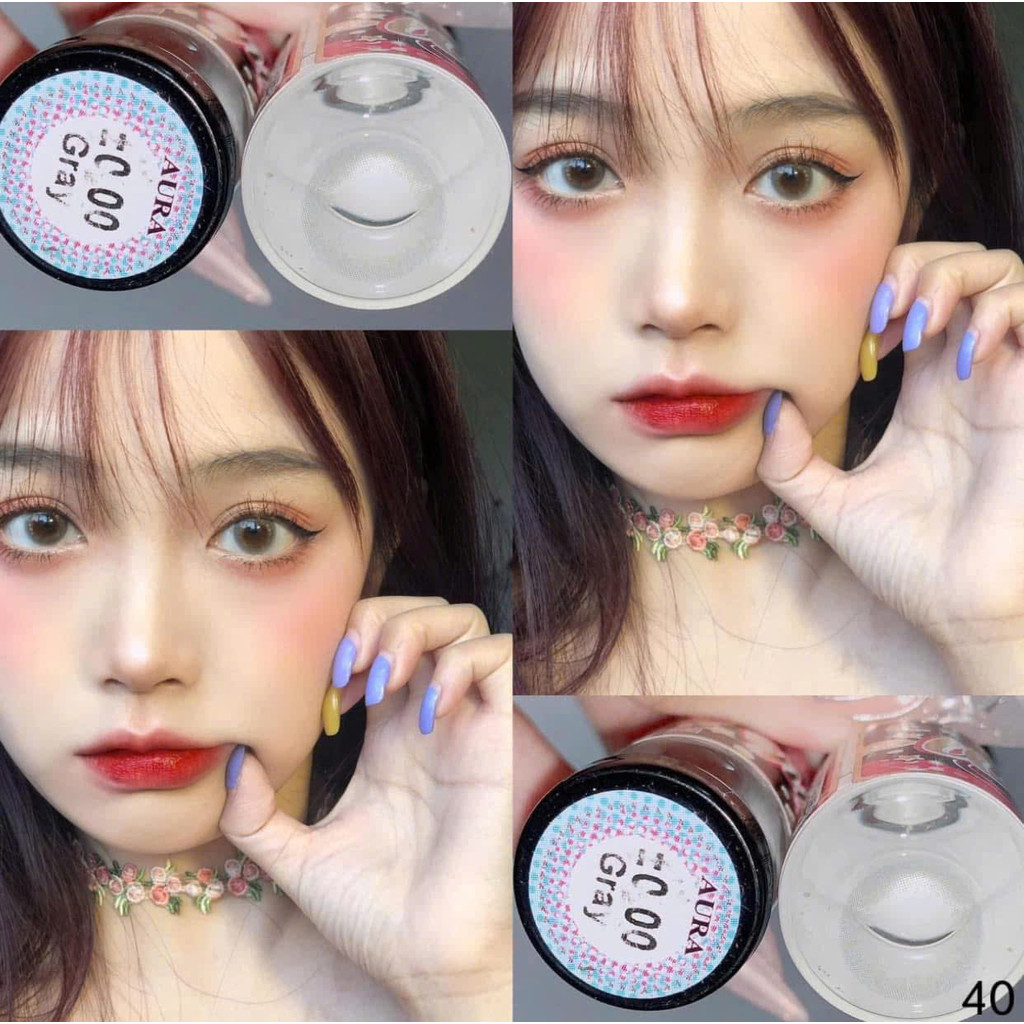AURA GRAY - LENS HÀN | MALL LENS - KÍNH ÁP TRÒNG ĐÀ NẴNG | SHIP HỎA TỐC