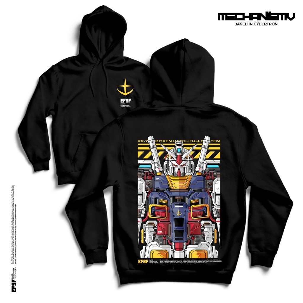 [gundam] Áo hoodie Rx -78-2 Open Hatch Custom Design (xs-2xl)
