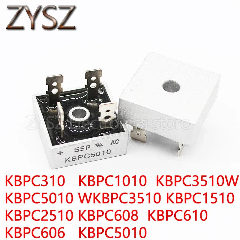 5 CHIẾC KBPC610 KBPC606 KBCP608 KBPC310 KBPC3510W KBPC5010W KBPC1010 KBPC3510 KBPC1510 KBPC2510 KBPC