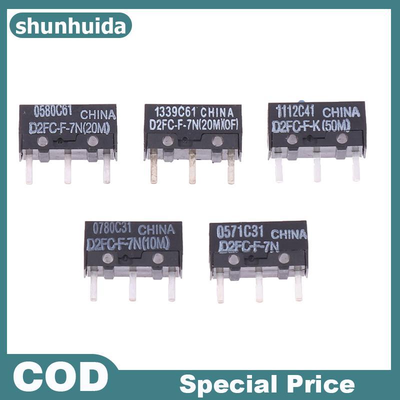 Shunhuida 2 Chuột Micro Switch D2FC-F-7N 10M 20M D2FC-F-K (50M) -RZ D2F D2F-01 D2F-01F D2F-L D2F-01L