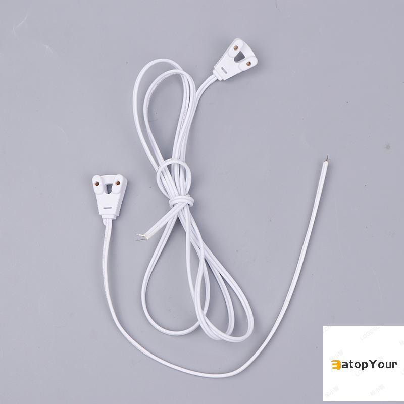 EatopYour 10 Chiếc T8 Giá Đỡ Đèn T8 Đế Dây Đèn Hộp Dòng Đèn Ổ Cắm Cáp Cho T8 Ống Huỳnh Quang Mới