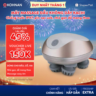  Máy massage đầu không dây KACHI MK399 massage thư giãn da đầu chống nước IPX7 pin sạc USB nhỏ gọn dễ mang theo 