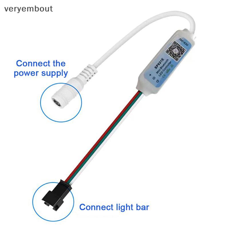 Ut SP621E Mini RGB Bộ Điều Khiển Cho WS2811 WS2812 WS2813 Dải Đèn LED Điều Khiển -24V n