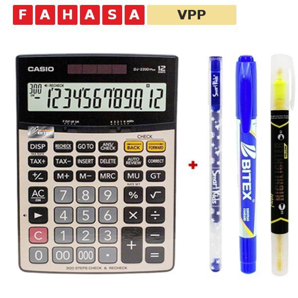 Máy Tính Văn Phòng Casio DJ - 220D Plus - Kèm Quà Chất