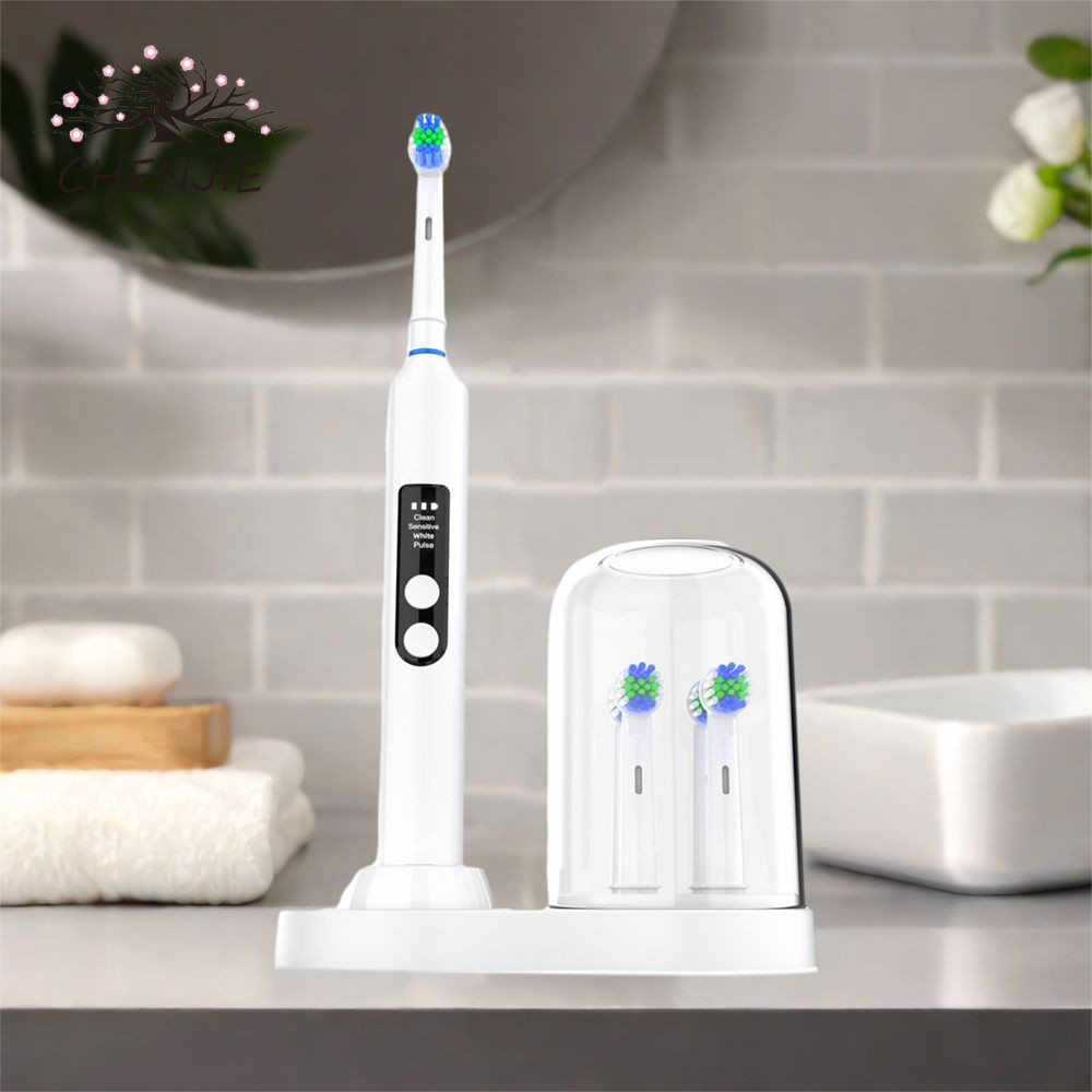 CENJIE 2 Bộ Giá Để Đồ Đầu Bàn Chải, Giá Để Bàn Chải Đánh Răng Điện Bằng Nhựa Tiết Kiệm Không Gian, C