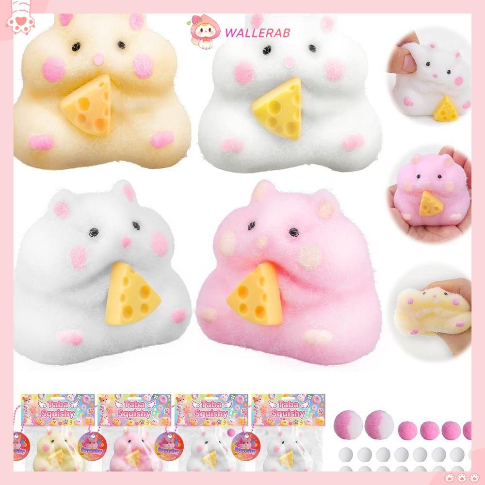 Đồ chơi Hamster Squishy WALLERAB, Đồ chơi Squishy Hamster thủ công Kawaii, Đồ chơi Squishy Taba Squi