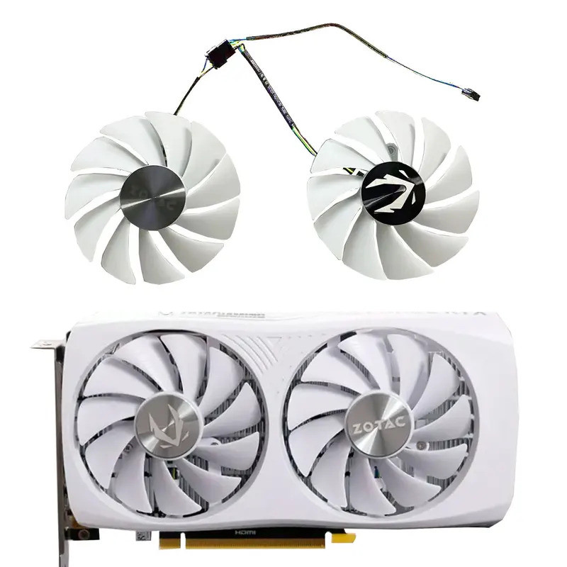 Quạt GPU 89MM 4PIN GA92S2U RTX4060 mới cho ZOTAC GAMING GeForce RTX 4060 8GB Phiên bản trắng làm mát