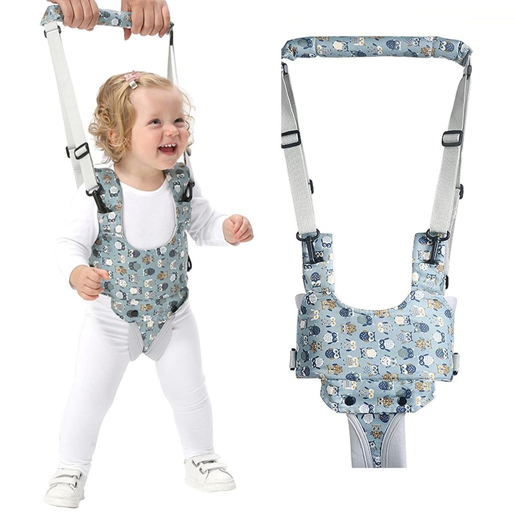 IULONEEBabyWalker, HandheldKidsToddlerWalkingHarnessHelperAssistantProtectiveBeltChildWalkerAdjustab