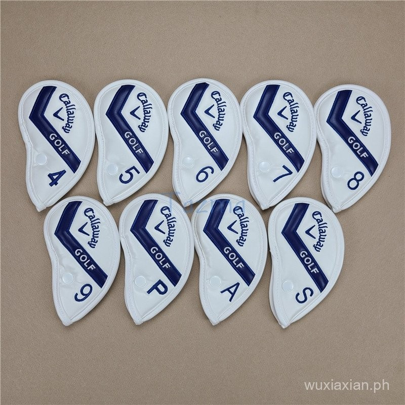 Callaway Branded Button Iron (4,5,6,7,8,9, P, A, S) Headcover Sports Golf Club Phụ kiện Thiết bị Z8W