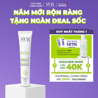  Kem dưỡng giảm mụn thông thoáng lỗ chân lông SVR Sebiaclear Mat+Pores 40ml 