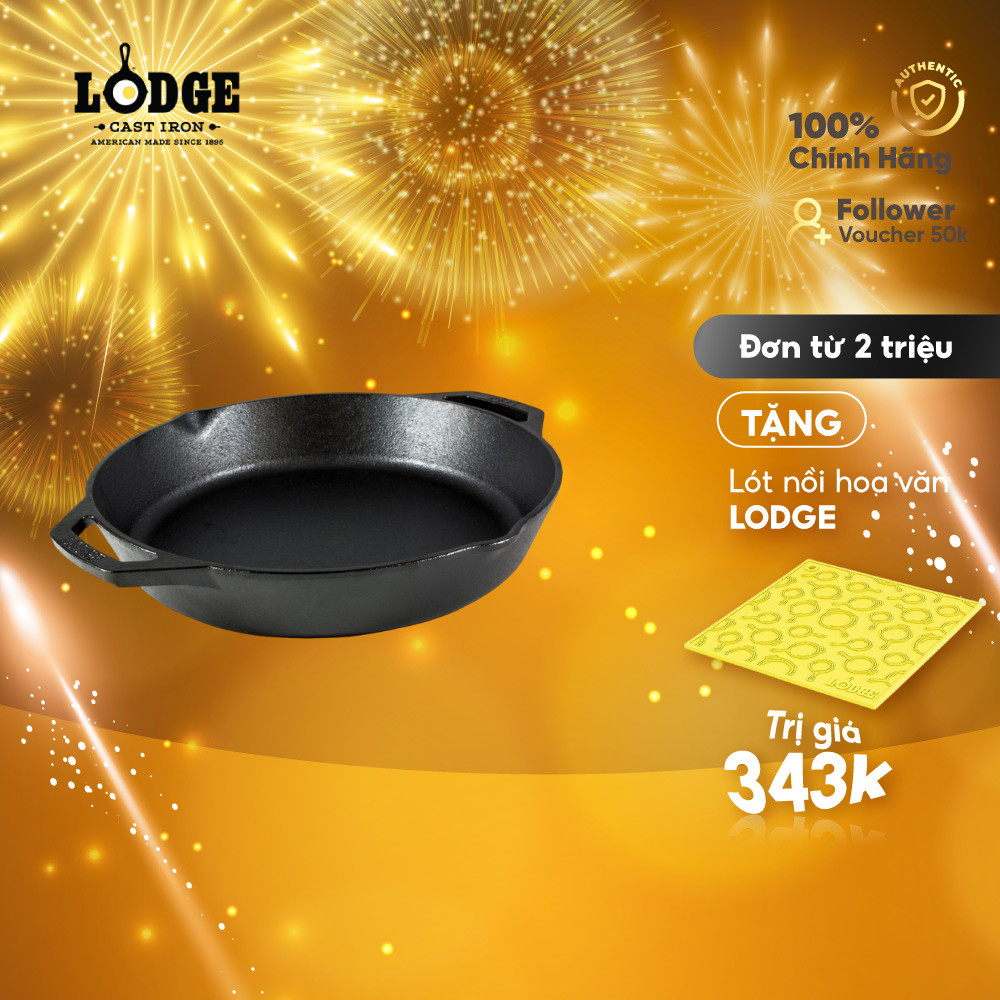 Lodge - Chảo gang tròn - 30.48cm