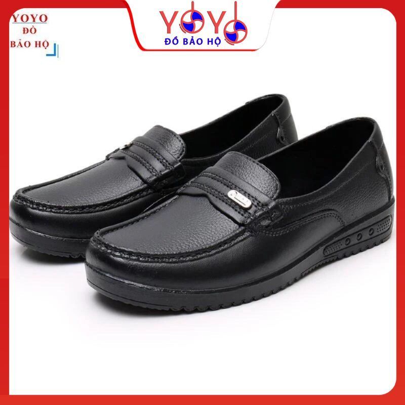 ( GIÀY NHỰA ĐEN ) Giày nhựa nam giả da - Chống nước tiện dụng yoyodobaoho