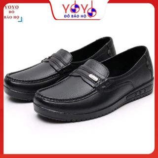 ( GIÀY NHỰA ĐEN ) Giày nhựa nam giả da - Chống nước tiện dụng yoyodobaoho