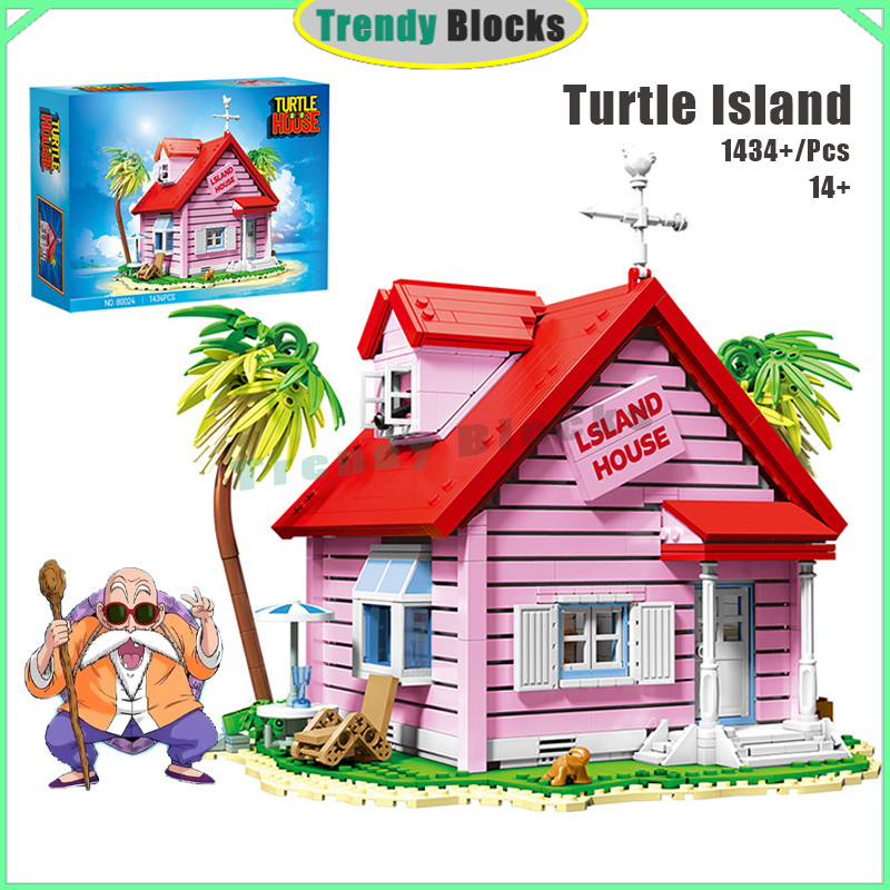 Đảo Rùa, Khối Xây Dựng 1434 Chiếc Màu Hồng Rùa Nhà Đồ Chơi Quà Tặng Cho Bé Trai Và Bé Gái, 80024