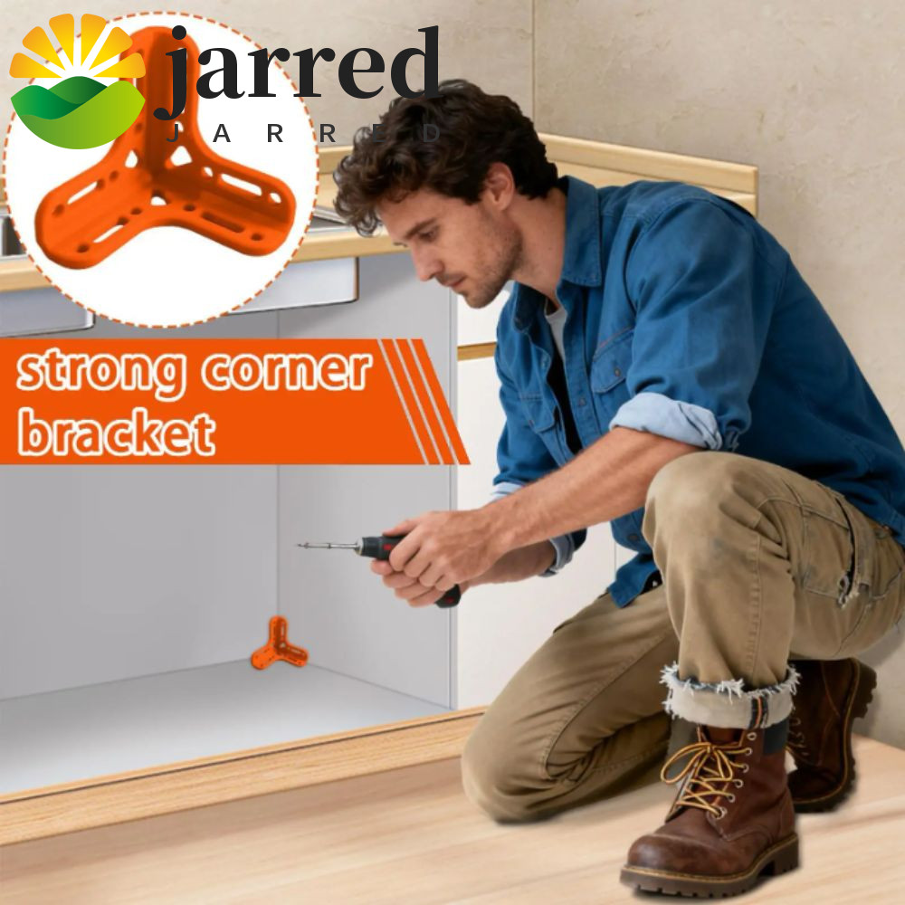 Hỗ trợ góc thép tam giác JARRED, Chất liệu thép Giá đỡ góc màu xanh lam, Góc màu cam Bền PLA Hạng nặ