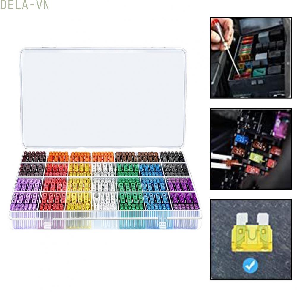 Assorted Fuses Color-Coded Design Diverse Current Ratings Easy Installation#DELA