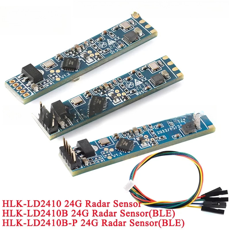 4 Cái / 1 cái HLK-LD2410B HLK-LD2410 Độ nhạy cao 24G Sự hiện diện của con người Statu Radar Mô-đun c