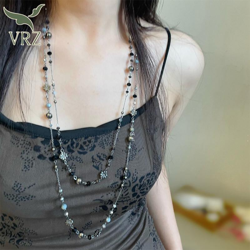 Áo len dài boho VRZ đính hạt, style thời trang nữ ổn định