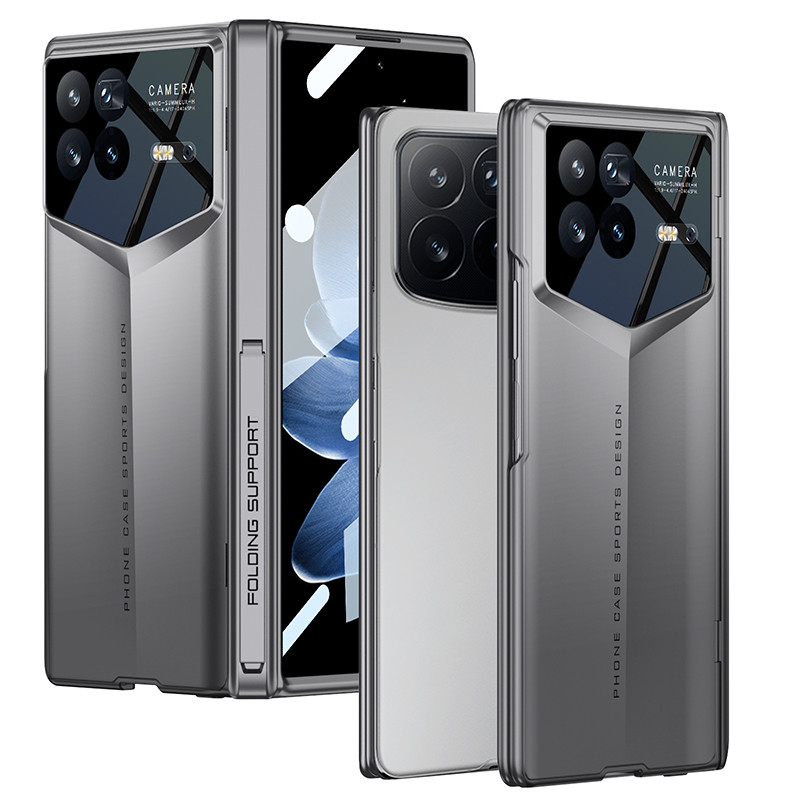 LUSHUO Bản Lề Đứng Dành Cho Xiaomi Mix Fold 4 3 2 Màn Hình Kính Bảo Vệ Siêu Mỏng Vỏ Nhựa Cho Xiaomi 