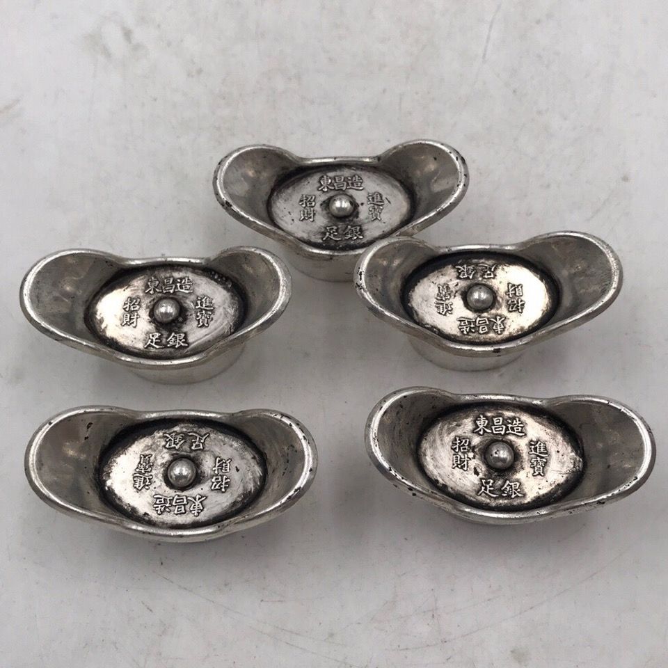 Da Qingku Thỏi Bạc Cũ Thỏi Bạc Dongchang Làm Cũ Bạc Đồng Xu Cũ Thỏi Bạc Vỡ Bạc Cổ Cổ Cổ Nguyên Chất 