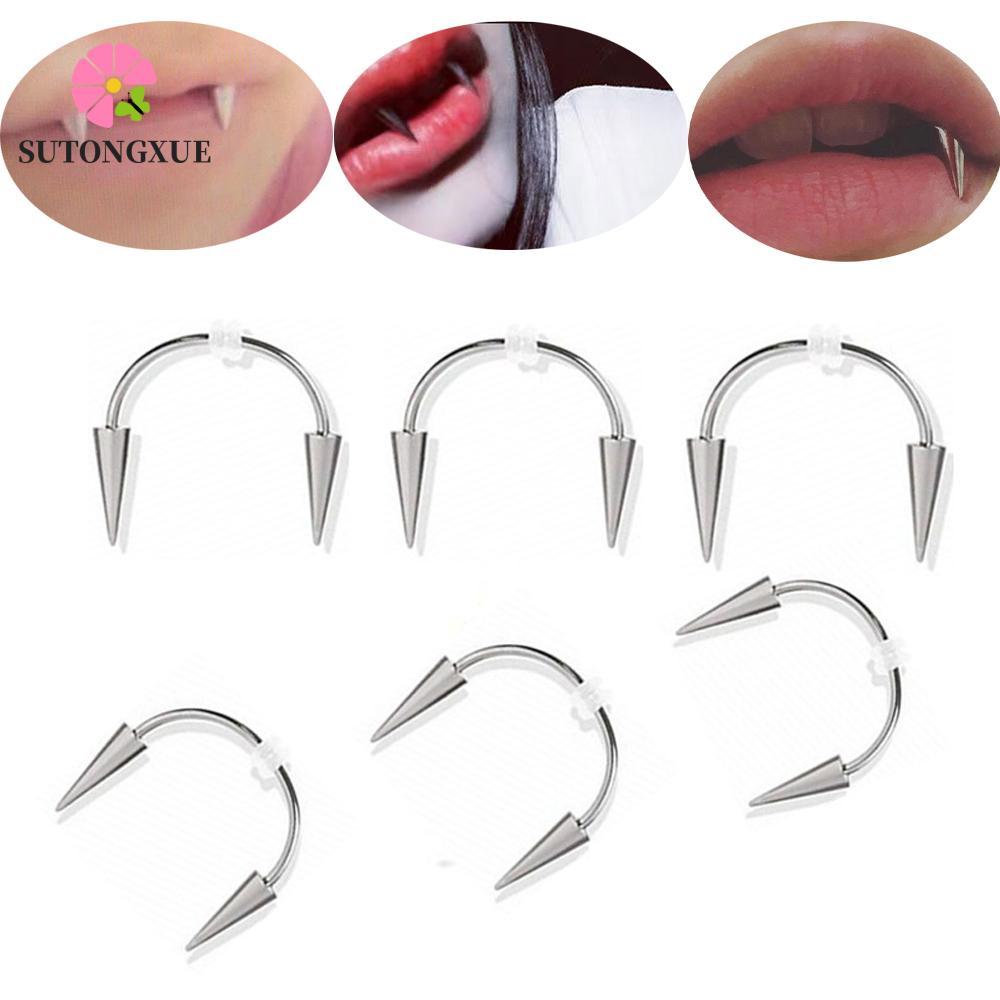 SUTONGXUE Môi Nhẫn Gothic Mới BCX - Xỏ Môi và Septum