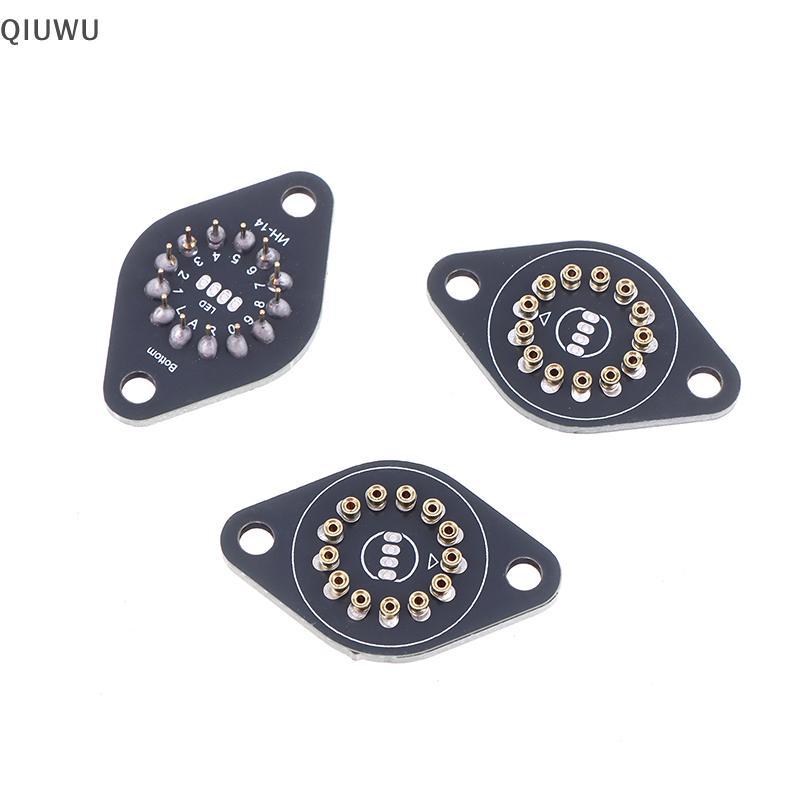 QIUWU 1 / 4 Giá đỡ ống Nixie IN-14 Soet CẮM cho phụ kiện ống điện tử IN14 Glow Clo.