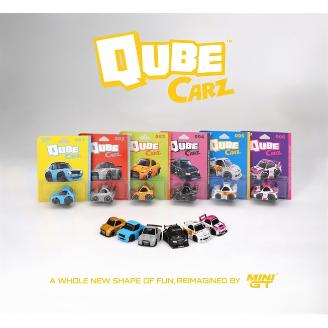 Mô hình xe series mini QubeCarz Nissan LB-Supper LBWK Silhouette S15 R35 Kenmeri MiniGT MGTQC00