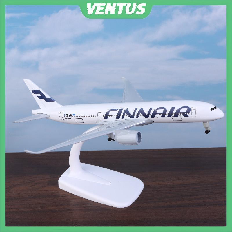 VENTUS 1 Bộ Hợp Kim Kim Kim Loại Diecast Máy Bay Có Bánh Xe 20CM A350 Finnair Bộ Máy Bay Airbus 350 