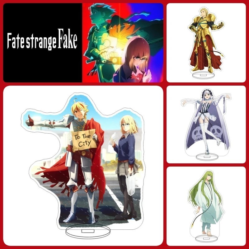 Standee anime Fate/strange Fake mô hình mica acrylic Ayaka Sajyou Tine Chelc Gilgamesh Enkidu trang 